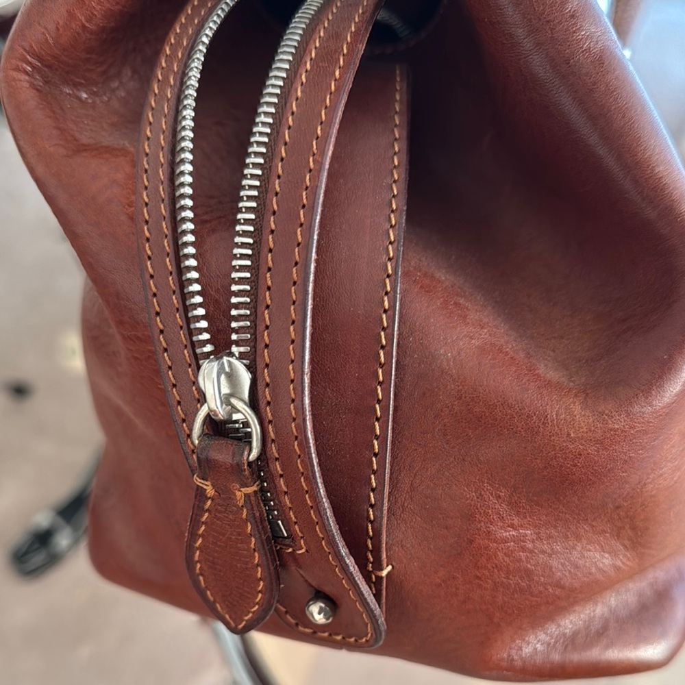 Baldinini Brown Leather Handbag - Picture 5 of 7
